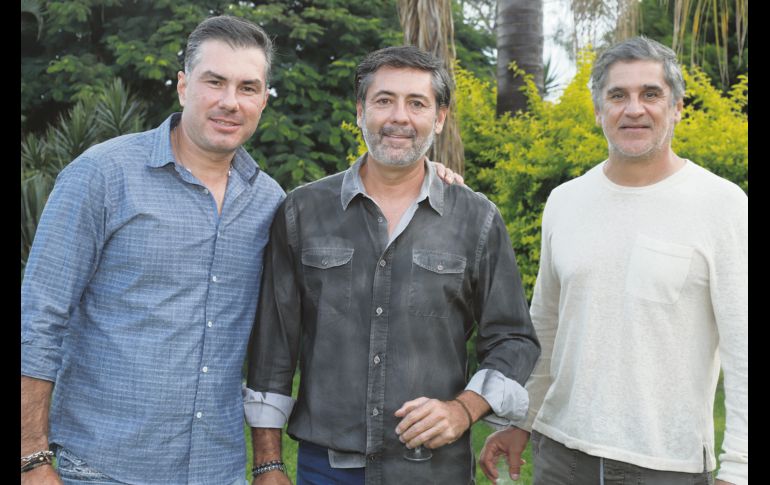 Carlo Moller, Alex Pacheco y Pepe Moller. GENTE BIEN JALISCO/Claudio Jimeno