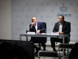 Las 17 Juntas especiales de Conciliación y Arbitraje de Jalisco no se mueven de domicilio, señala el secretario del trabajo, Marco Valerio Pérez (izquierda). EL INFORMADOR/ E. GÓMEZ