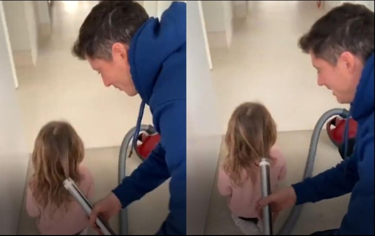 En las últimas horas Lewandowski se ha hecho viral en redes sociales y no precisamente por un gol. ESPECIAL