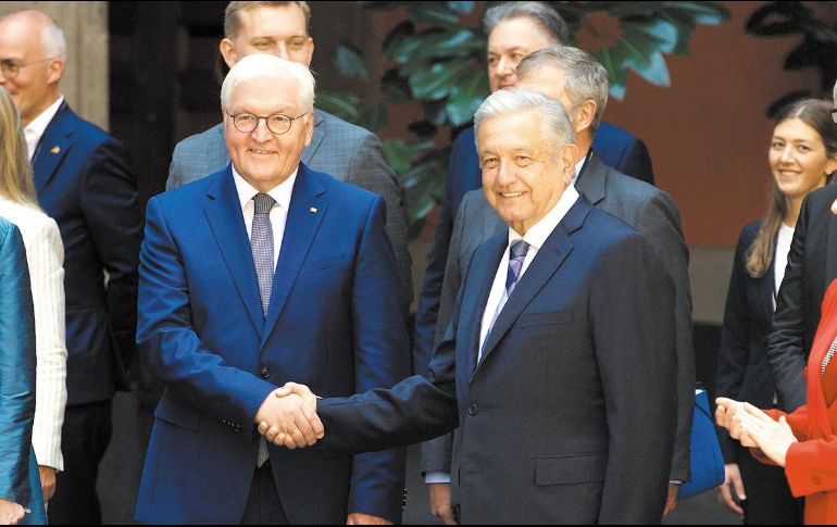 Frank-Walter Steinmeier y Andrés Manuel López Obrador tuvieron una reunión en Palacio Nacional. EL UNIVERSAL