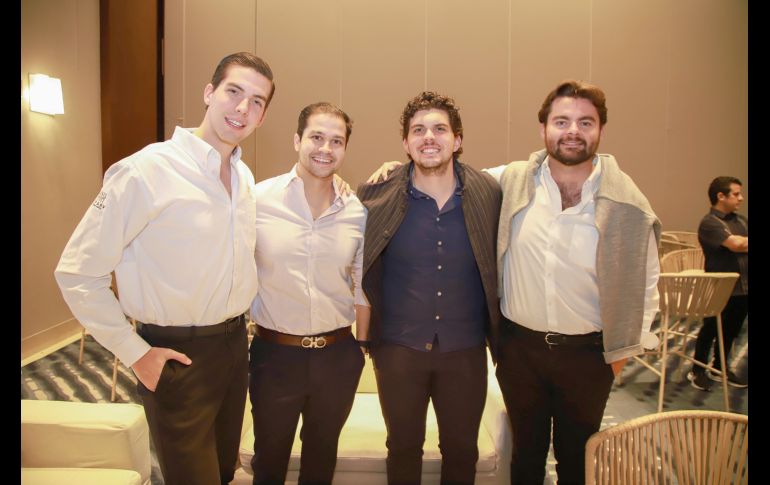 Álvaro Tostado, Rafael Herrera, Leopoldo Tostado y Ignacio Esser. GENTE BIEN JALISCO/Antonio Martínez