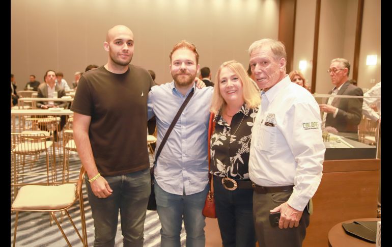 Andre Fors, Juan Carlos Ochoa Campollo, Lourdes Campollo Solana y Jesús Álvarez del Castillo. GENTE BIEN JALISCO/Antonio Martínez