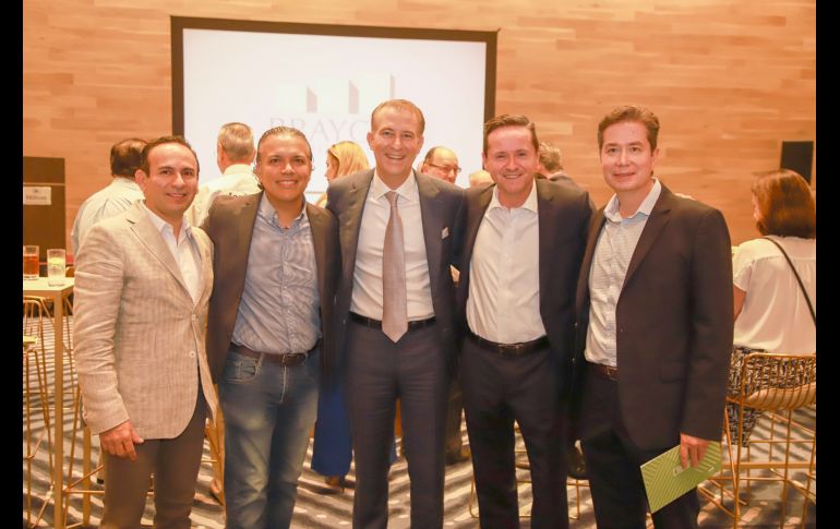 Gabriel Ramírez Landa, Roberto Orozco, Eduardo Tostado, Gustavo López y Ramiro Ramírez. GENTE BIEN JALISCO/Antonio Martínez