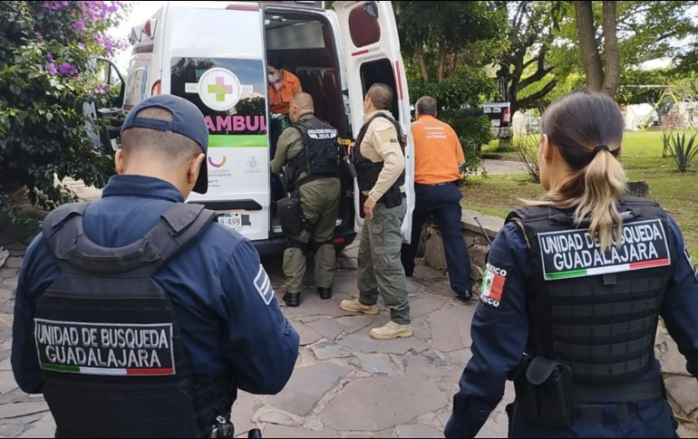 Los hombres llevaban tres días en la Barranca de Huentitán y cuando fueron rescatados tenían golpes y estaban deshidratados. ESPECIAL