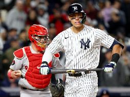 En el encuentro de anoche ante Boston, Judge conectó un imparable en cuatro turnos y se ponchó dos veces. AFP/Getty Images