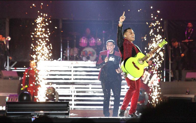 Los fuegos artificiales destacaron en el concierto de la agrupación de Tijuana. EL INFORMADOR/ A. Camacho