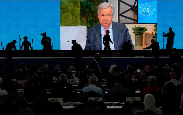 Guterres aboga por avanzar hacia la eliminación total de las armas atómicas y asegura que sin eso no podrá haber paz ni confianza. AP / V. Ghirda