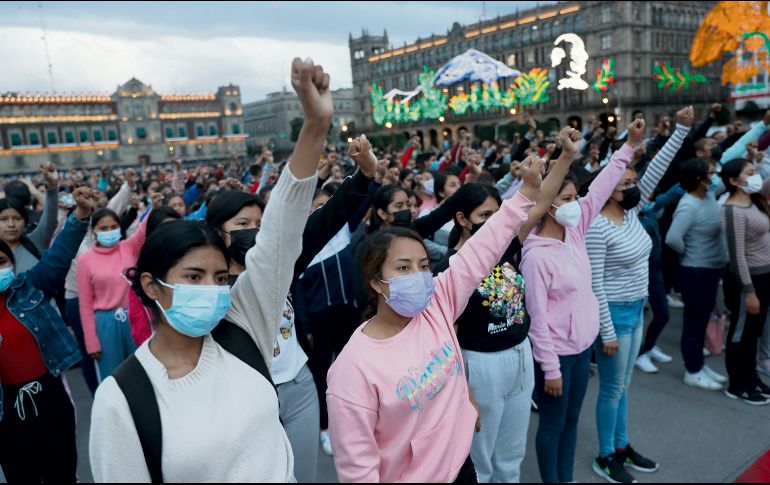 Manifestantes se pronuncian por la garantización de sus derechos. EFE/ARCHIVO