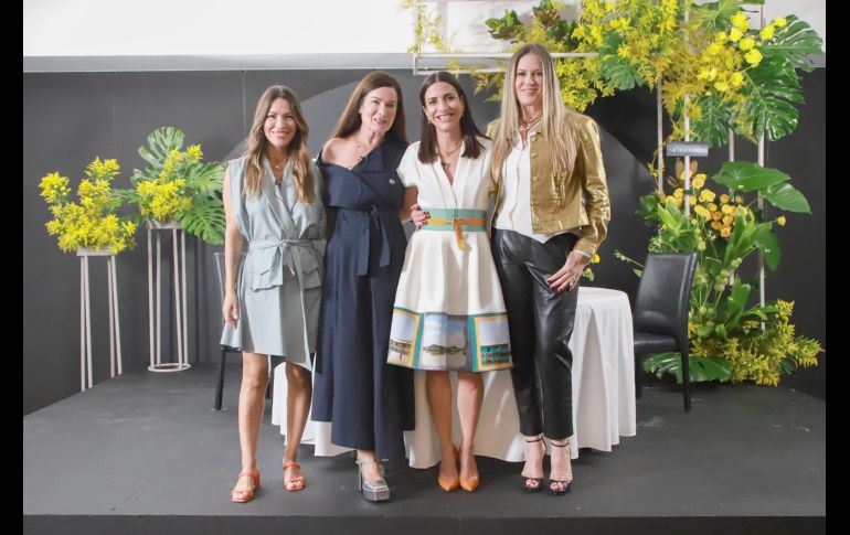Romina Sacre, Gloria Calzada, Verónica Toussaint y Rebeca de Alba. GENTE BIEN JALISCO/Antonio Martínez