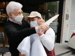 El momento en el que Daniel Tabe amenaza a un funcionario. ESPECIAL