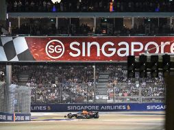 Pérez tuvo una gran Q3, con una gran vuelta a pesar de lo complicado de la superficie de la pista. AFP / R. Rahman