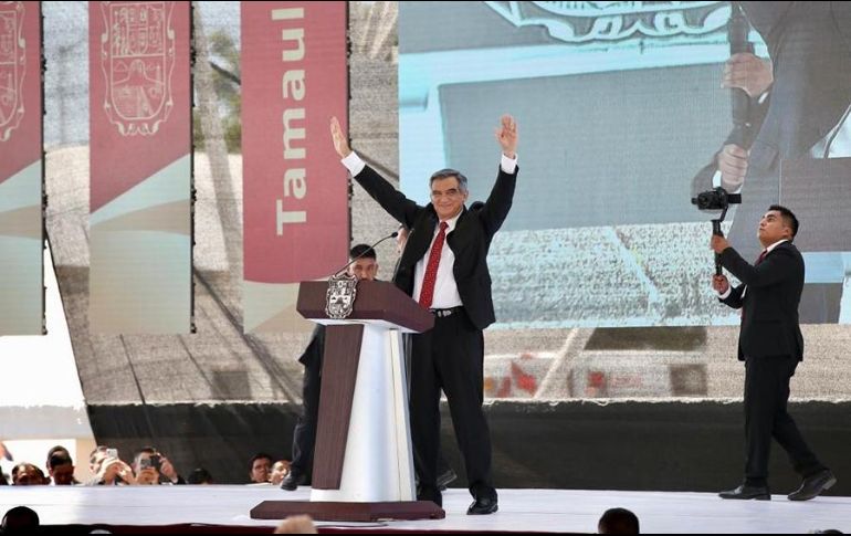 Américo Villarreal rindió protesta como gobernador de Tamaulipas este sábado. SUN/V. Rosas