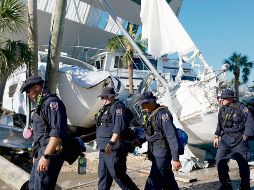 En el condado Lee, el 73% de su población seguía sin energía eléctrica; el proceso de restablecimiento se hace a pasos acelerados. AFP/J. Raedle