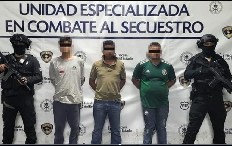 El hombre fue rescatado sano y salvo, notificándole a su familia que se encontraba fuera de peligro. ESPECIAL/Fiscalía de Jalisco