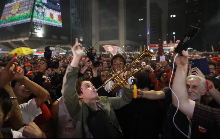 Simpatizantes del expresidente y candidato presidencial Luiz Inácio Lula da Silva. EFE