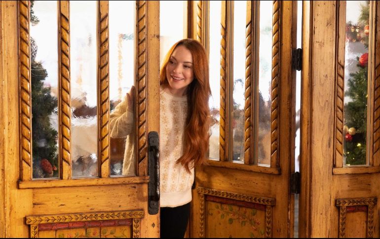 Lindsay Lohan reveló en su cuenta de Instagram que la cinta se estrenará en la plataforma a nivel mundial el próximo 10 de noviembre. ESPECIAL/Netflix