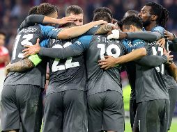 El conjunto italiano, que recibirá al Ajax la próxima semana en el estadio Diego Armando Maradona, se sitúa con nueve unidades en el liderato de la llave A. AFP / F. Walschaerts