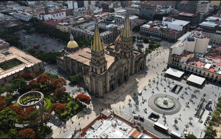 Con todos los atractivos que concentra, el Centro Histórico de Guadalajara es un imán para atraer turismo a la ciudad y mejorar todavía más los indicadores que afectó la emergencia sanitaria por el COVID-19. EL INFORMADOR/A. Navarro