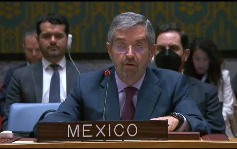 Juan Ramón de la Fuente se sumó a la enérgica condena emitida por el secretario general de la ONU, António Guterres. TWITTER/@MexOnu