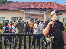 La Policía de Tailandia comparte información sobre la masacre de este jueves en una guardería. EFE / Ruamkatanyu Foundation