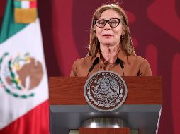 El canciller Marcelo Ebrard considera que la renuncia de titular de la Secretaría de Economía, Tatiana Clouthier, no afectará los acuerdos por la consulta del T-MEC. EFE / Presidencia de México