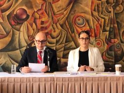 Becerra Ramírez (izq) apuntó que no conoció los criterios para definir las calificaciones, por lo que descartó hacer pronunciamiento sobre el nombramiento a familiares de magistrados y ex funcionarios estatales. EL INFORMADOR / R. Rivas