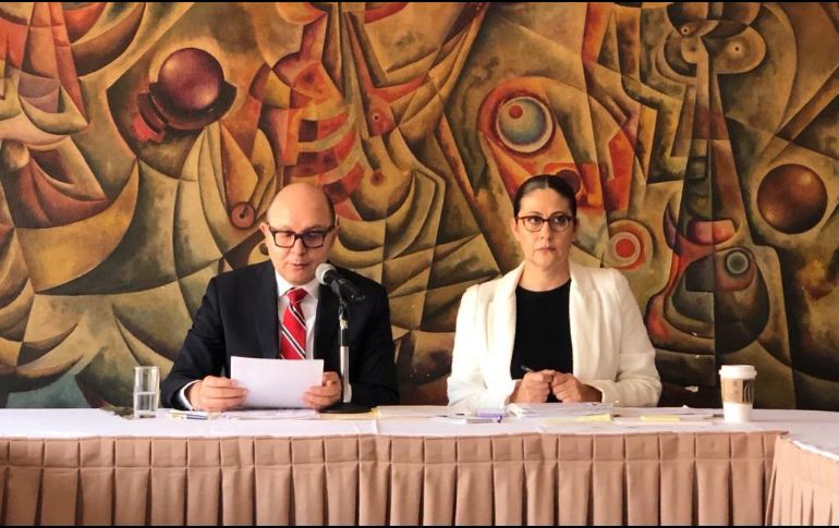 Becerra Ramírez (izq) apuntó que no conoció los criterios para definir las calificaciones, por lo que descartó hacer pronunciamiento sobre el nombramiento a familiares de magistrados y ex funcionarios estatales. EL INFORMADOR / R. Rivas