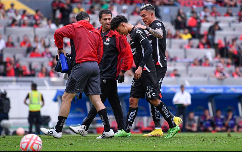 Jeremy sufrió una lesión muscular apenas al minuto 10 en el último encuentro del Atlas en el certamen ante Necaxa, por lo que tuvo que ser relevado de inmediato. IMAGO7