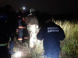 Al momento, se desconoce quién o quiénes pudieron haber dejado el cuerpo en el sitio. ESPECIAL / Bomberos de Zapopan