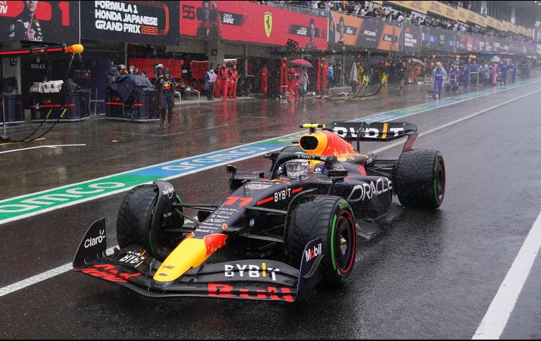 El Gran Premio de Japón fue suspendido por casi dos horas debido a la lluvia. AFP/T. Hanai