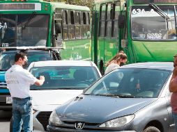 Aseguradoras estiman que nueve de cada 10 accidentes son percances menores. EL INFORMADOR/ A. Camacho
