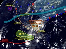 Las lluvias podrán estar acompañadas de descargas eléctricas fuertes rachas de viento y posible caída de granizo, además de que podrían incrementar los niveles de ríos y arroyos, hasta ocasionar deslaves e inundaciones. ESPECIAL/ https://smn.conagua.gob.mx/