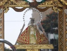 La imagen de la Virgen de Zapopan mide alrededor de 34 centímetros de alto, está hecha con pasta de caña de maíz y manufacturada por artesanos indígenas de Michoacán en el siglo XVI. EL INFORMADOR / ARCHIVO