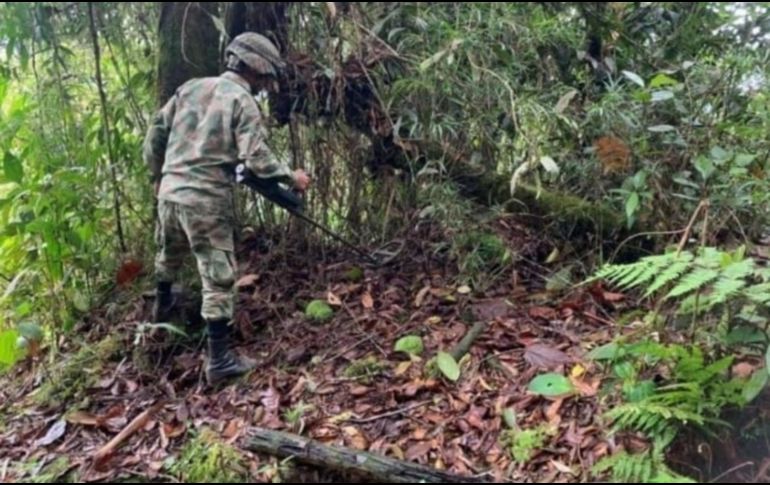 Las comunidades de Colombia viven con miedo debido a las minas en distintas poblaciones. TWITTER/@COL_EJERCITO