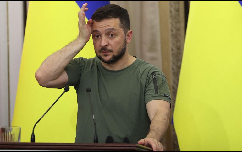 López Obrador dice que no tiene ningún inconveniente de que su homólogo de Ucrania, Volodimir Zelenski, hable ante la Cámara de Diputados. AFP / ARCHIVO