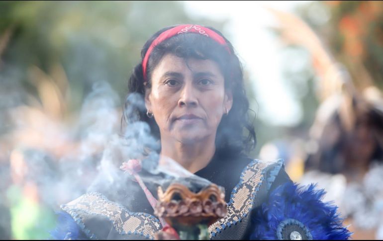 Distintos grupos de danzantes acompañaron a La Generala. EL INFORMADOR / C. Zepeda