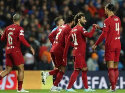 En su visita al Glasgow Rangers, el Liverpool se impuso por 7-1 en la cuarta jornada de la fase de grupos de la Champions. AP/S. Heppell