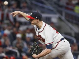 Kyle Wright fue la pieza clave para que los Bravos emparejaran a un triunfo frente a los Phillies. EFE/E. Lesser