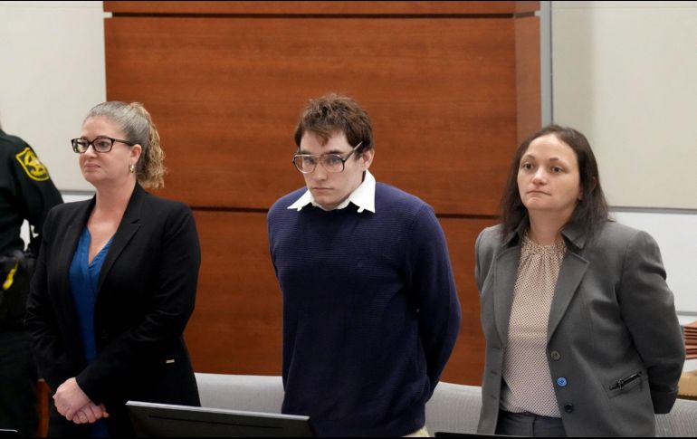 Nikolas Cruz, quien mató a 17 personas en una secundaria de Florida en 2018, será sentenciado a cadena perpetua sin derecho libertad condicional. AFP / A. B. Bennett