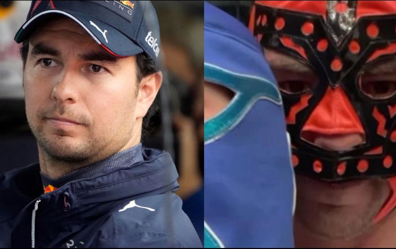 Sergio Pérez acudió a la Arena Coliseo a ver la Lucha Libre. ESPECIAL
