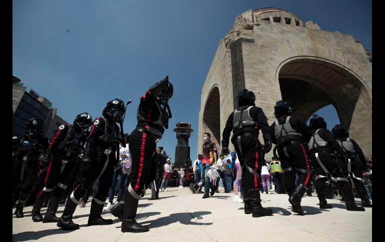 La ruta que siguieron los asistentes inició en el Ángel de la Independencia, pasando por la Glorieta del Ahuehuete y hasta el 