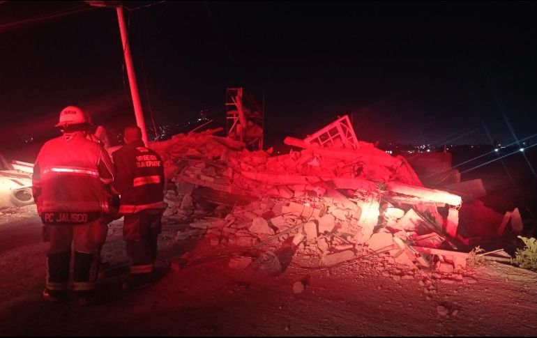 Hasta el momento no se ha detallado la causa del derrumbe en el inmueble, aún sigue con labores periciales. ESPECIAL /