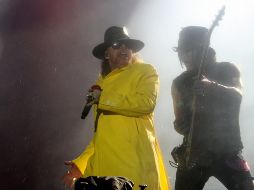 Axel Rose y Slash en vivo. NTX/ARCHIVO