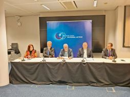 Autoridades de la FIL y la Unión Europea, durante la presentación del invitado de honor 2023. CORTESÍA/ FIL