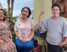 Eva, Betzabet y Keyla lucharon contra el cáncer de mama y lo vencieron en plena contingencia sanitaria. EL INFORMADOR/ ERNESTO GÓMEZ