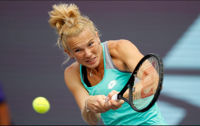 Katerina Siniakova se enfrentará hoy a Martina Trevisan en la segunda ronda del torneo. EFE/F. Guasco