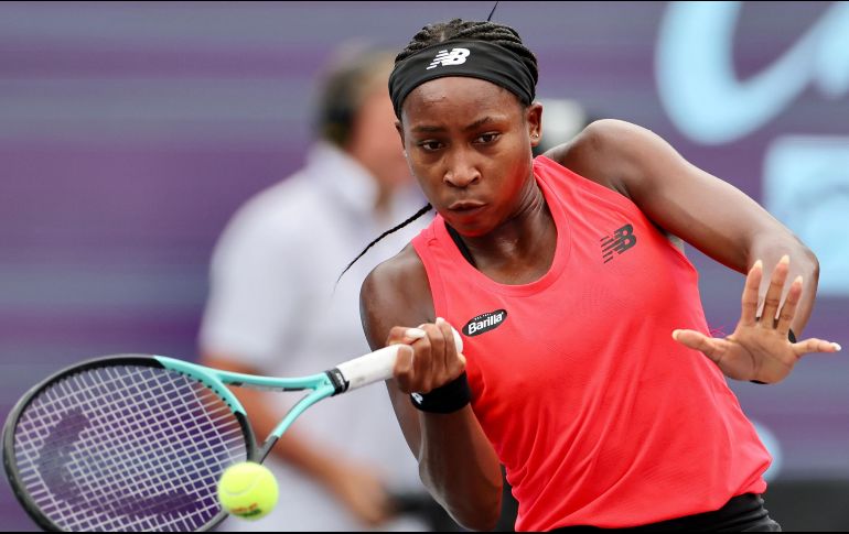 Coco Gauff saltó por primera vez en su corta carrera a una cancha en Guadalajara. CORTESÍA/GDL OPEN AKRON