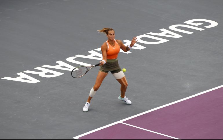 Aryna Sabalenka hizo su aparición en la segunda ronda del GDL Open AKRON y estuvo lejos de su mejor versión. EFE/F. GUASCO