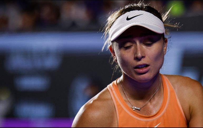Paula Badosa se mostró apagada desde el inicio del encuentro ante Azarenka. EL INFORMADOR/C. Azarenka