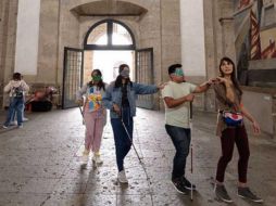Recorrido a ciegas por la capilla principal del museo, visita guiada por los murales de José Clemente Orozco. INSTAGRAM/@museocabanas